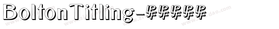 BoltonTitling字体转换