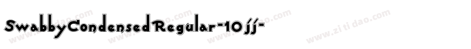 SwabbyCondensedRegular-10jj字体转换