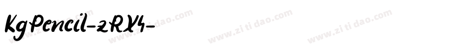 KgPencil-zRX4字体转换