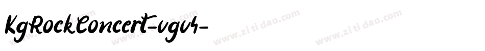KgRockConcert-vgv4字体转换