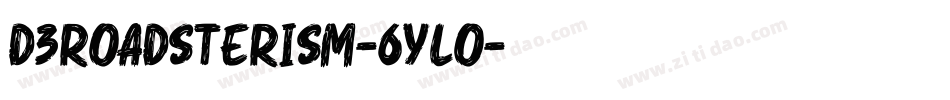 D3Roadsterism-6Ylo字体转换