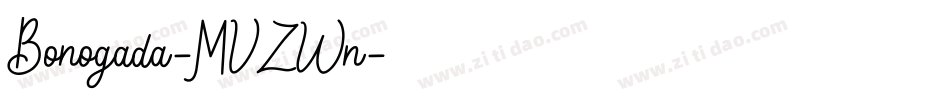 Bonogada-MVZWn字体转换