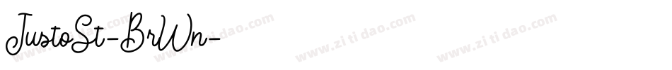 JustoSt-BrWn字体转换