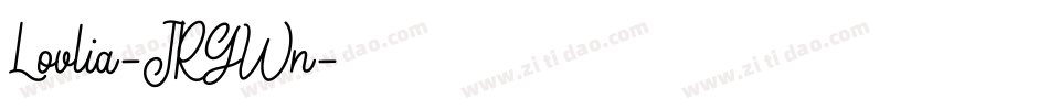Lovlia-JRGWn字体转换