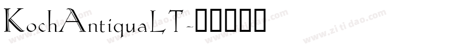 KochAntiquaLT字体转换