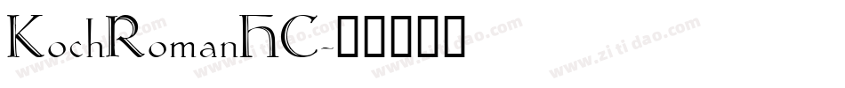 KochRomanHC字体转换