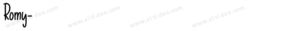Romy字体转换