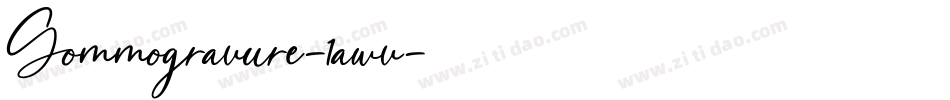 Gommogravure-1awv字体转换