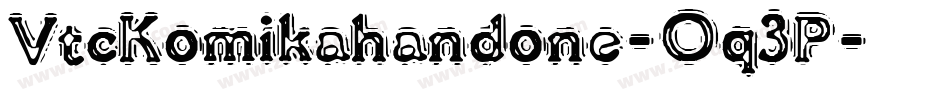 VtcKomikahandone-Oq3P字体转换
