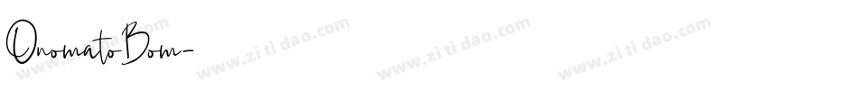 OnomatoBom字体转换