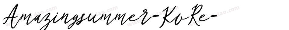 Amazingsummer-KvRe字体转换