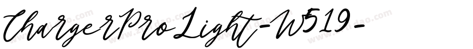 ChargerProLight-W519字体转换