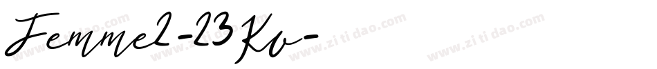Femme2-23Kv字体转换