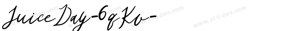 JuiceDay-6qKv字体转换