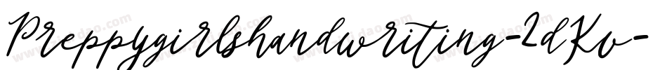 Preppygirlshandwriting-2dKv字体转换