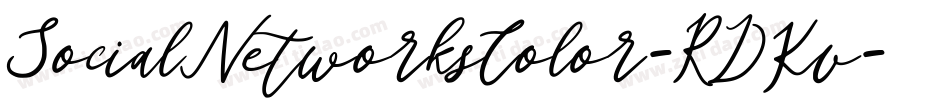 SocialNetworksColor-RDKv字体转换