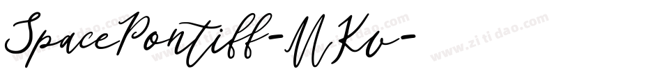SpacePontiff-MKv字体转换