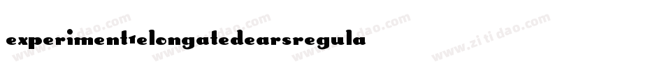 Experiment1ElongatedEarsRegular-eoAl字体转换