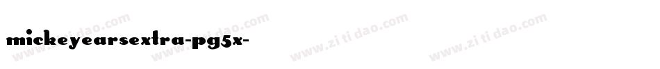 MickeyEarsExtra-PG5x字体转换