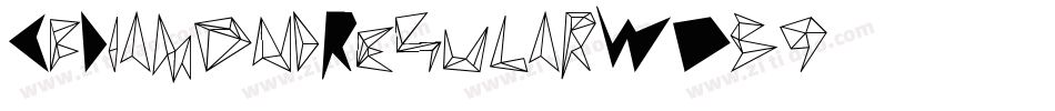 CfDiamondRegular-WO39字体转换
