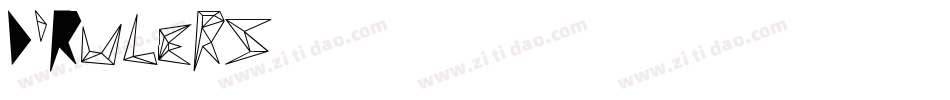 D'Rulers字体转换
