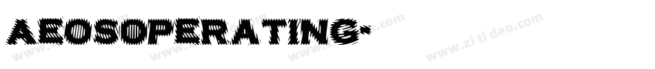 AeosOperating字体转换