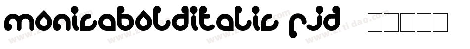 MonicaBoldItalic-RjD6字体转换