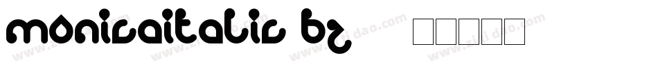MonicaItalic-BZ68字体转换