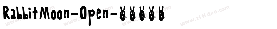 RabbitMoon-Open字体转换