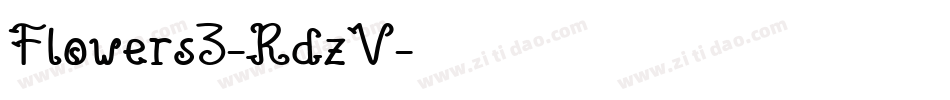 Flowers3-RdzV字体转换