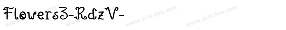 Flowers3-RdzV字体转换