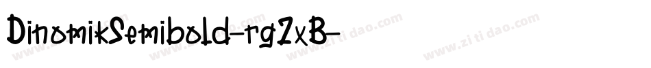 DinomikSemibold-rg2xB字体转换