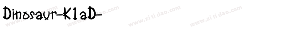 Dinosaur-K1aD字体转换