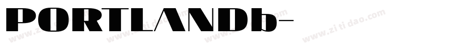 PORTLANDb字体转换
