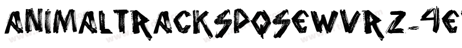 Animaltrackspqsewvrz-4exW字体转换