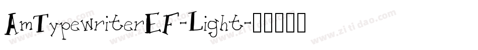 AmTypewriterEF-Light字体转换