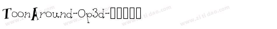 ToonAround-0p3d字体转换