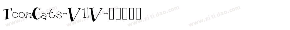ToonCats-V1lV字体转换