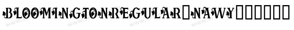 BloomingtonRegular-nAWY字体转换