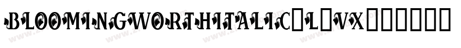BloomingworthItalic-l7vX字体转换