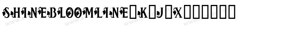 ShineBloomLine-K7J3X字体转换