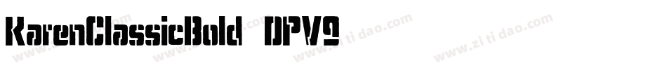 KarenClassicBold-DPV9字体转换