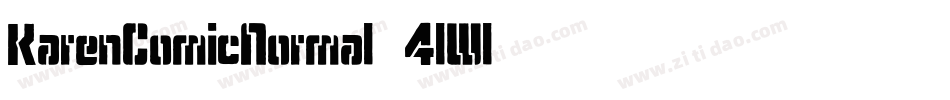 KarenComicNormal-4lWl字体转换