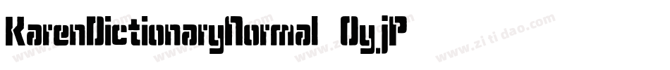 KarenDictionaryNormal-0yjP字体转换