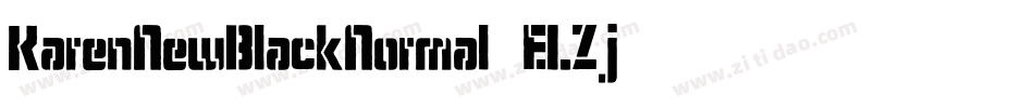 KarenNewBlackNormal-ELZj字体转换