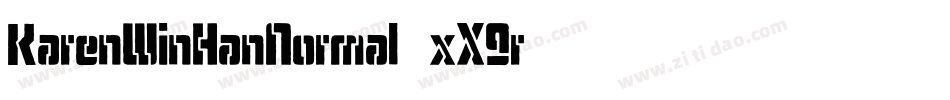 KarenWinHanNormal-xX9r字体转换