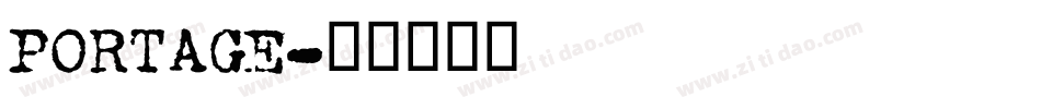 PORTAGE字体转换