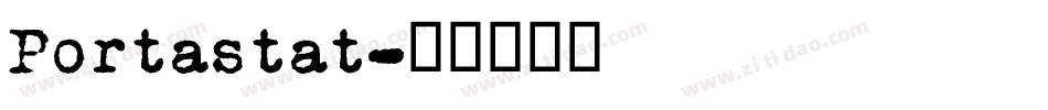 Portastat字体转换