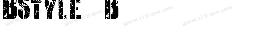 BStyle_B字体转换