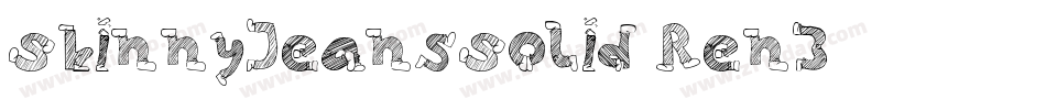 SkinnyJeansSolid-Ren3字体转换
